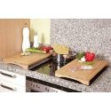 Kesper bamboo cutting board for induction hob 52x28cm