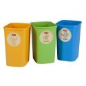 Curver Prügikasti set Deco Flip Bin, container, 3x10 l, blue/green/collane Curver Prügikasti set Deco Flip Bin, container, 3x10 l, blue/green/collane