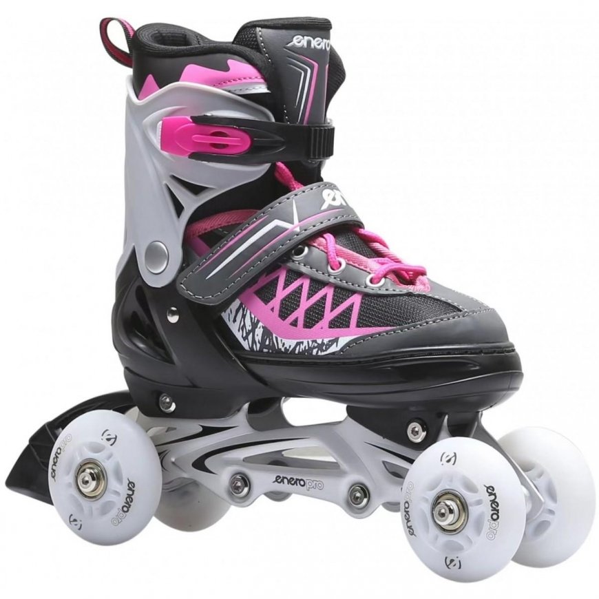 Enero Pro Enero Roller skates Energo Led with replaceable wood, regulated black R. 34-37 – 2