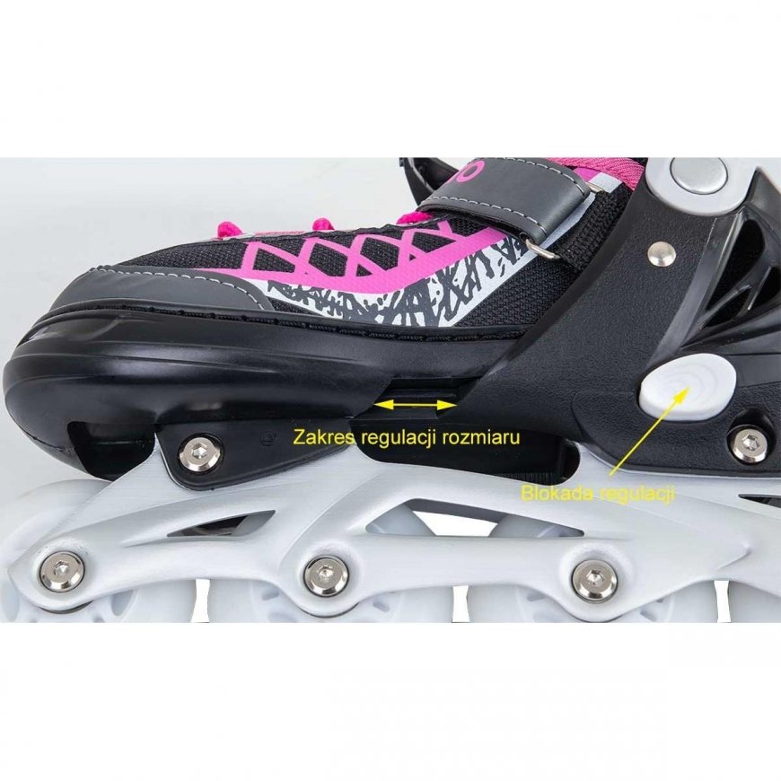 Enero Pro Enero Roller skates Energo Led with replaceable wood, regulated black R. 34-37 – 5