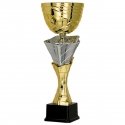 Detail Gold and silver metal cup Detail Gold and silver metal cup