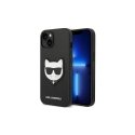 Karl Lagerfeld KLHCP14MSAPCHK iPhone 14 Plus 6,7" kietas dėklas, juodas / Judas Saffiano Choupette galvos pleistras Karl Lagerfeld KLHCP14MSAPCHK iPhone 14 Plus 6,7" kietas dėklas, juodas / Judas Saffiano Choupette galvos pleistras
