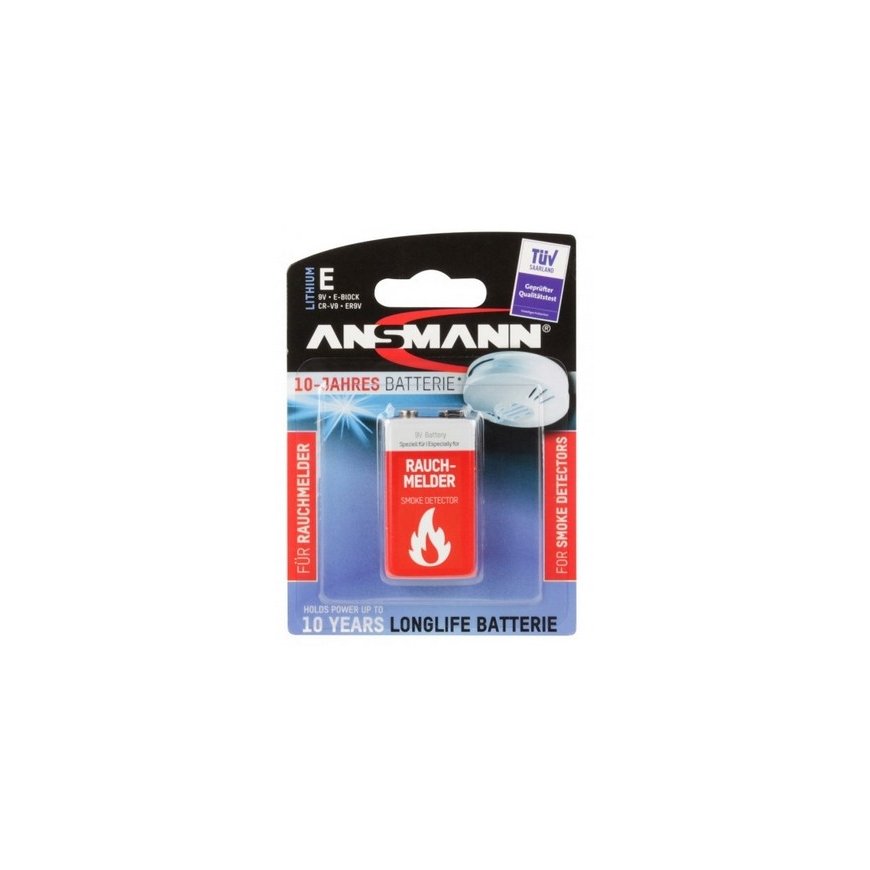 Ansmann 9V Lithium Vienreizējas lietošanas baterija