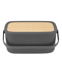 Brabantia 128264 leivakast Nelinurkne Must, Puit