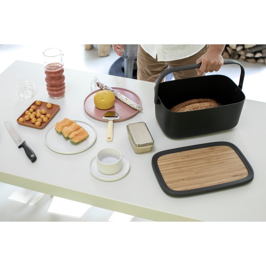 Brabantia 128264 maizes kaste Taisnleņķa Melns, Koks – 4