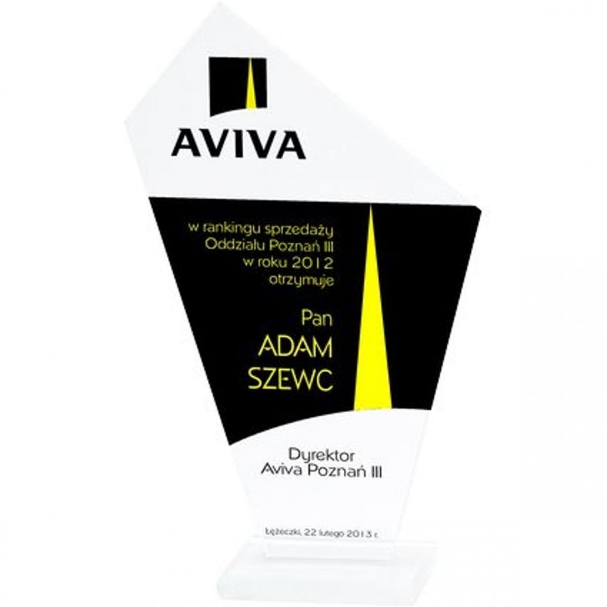 Tryumf Graviruotas stiklo trofėjus + dažų užpildas – 3