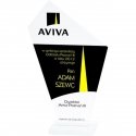 Tryumf Engraved glass trophy + paint filler Tryumf Engraved glass trophy + paint filler