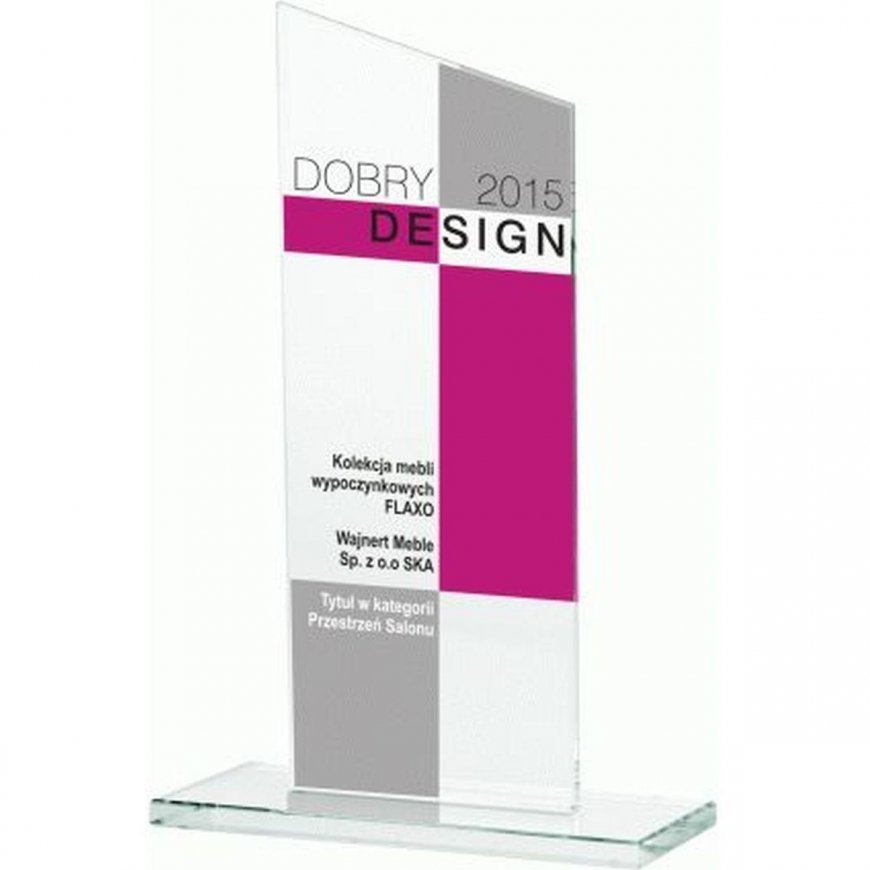 Tryumf LuxorJet colored glass trophy – 4