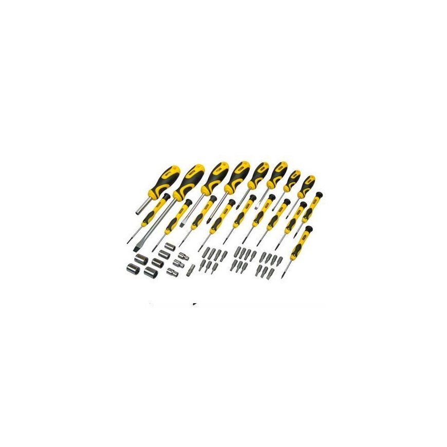 Stanley screwdriver set flat cross precision 49 pcs. (STHT0-70886) – 2