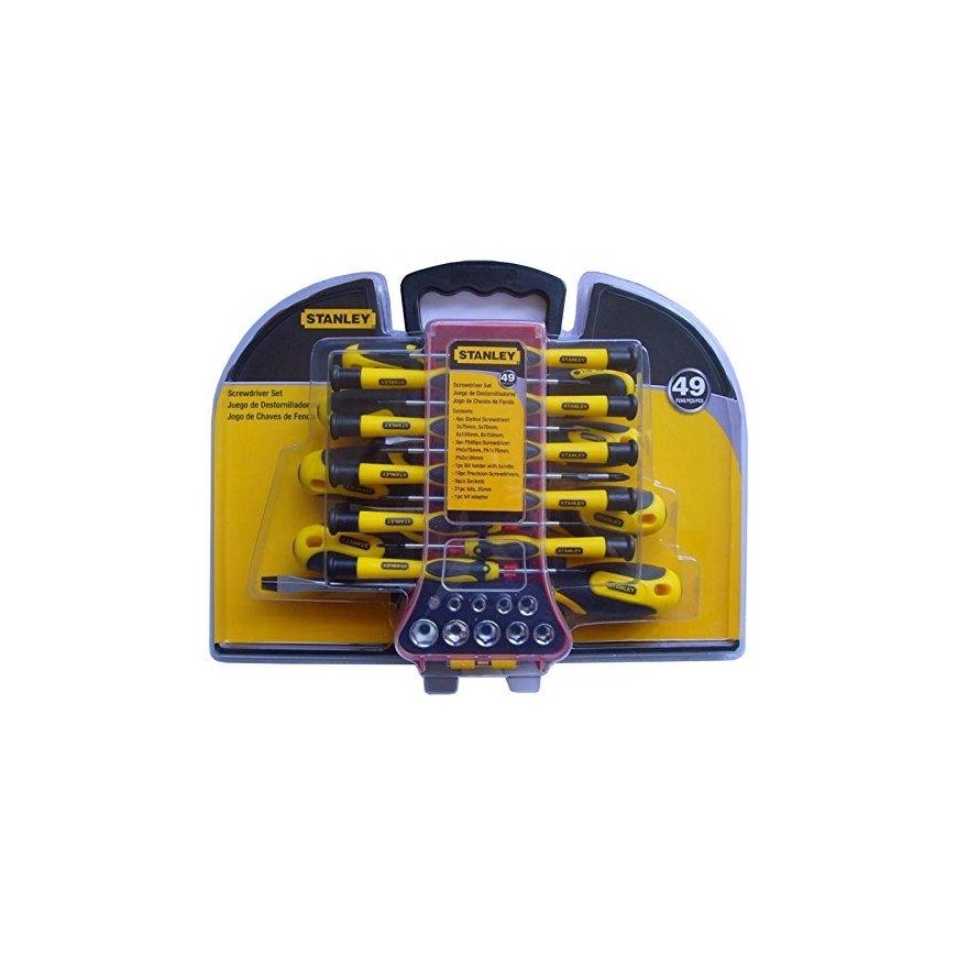 Stanley screwdriver set flat cross precision 49 pcs. (STHT0-70886) – 3