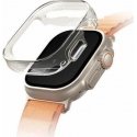 Uniq Garde Apple Watch Ultra 49mm case. transparent / dove transparent