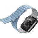 UNIQ dirželis Revix Apple Watch Series 4/5/6/7 / SE 42/44 / 45mm. Apverčiamas, Magnetinis, baltai mėlynos spalvos UNIQ dirželis Revix Apple Watch Series 4/5/6/7 / SE 42/44 / 45mm. Apverčiamas, Magnetinis, baltai mėlynos spalvos