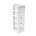 Bookcase with 5 baskets BranQ antique white