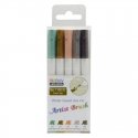 Marvy Uchida MARVY felt-tip pens with a brush tip Artist Earth, 5 pcs. Marvy Uchida MARVY felt-tip pens with a brush tip Artist Earth, 5 pcs.