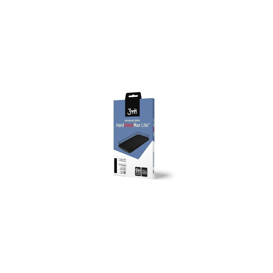 3MK HardGlass Max Lite Screen Protector, Samsung, Galaxy A70, Tempered Glass, Clear/Black