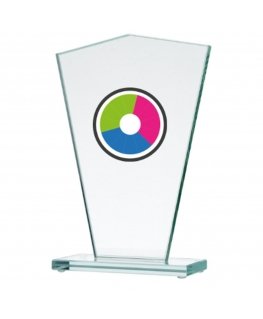 Detail LuxorJet color printing glass trophy