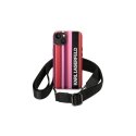 Karl Lagerfeld KLHCP14SSSTTP iPhone 14 6.1" Hard Case Pink/Rose Color Stripe Strap