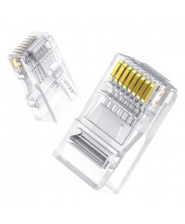 Modular Plugs RJ45 Cat 6 UGREEN 50961, 10-pack (transparent)