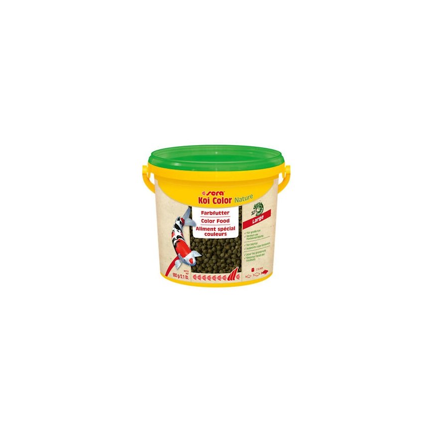 Sera Koi Color Large 3.800 ml, granulės - pagrindinis Koi maistas