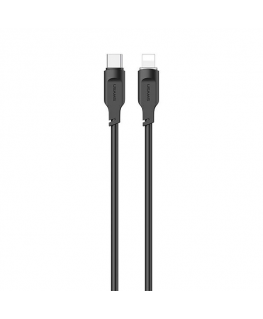 Cable USB for Us Cable USB-C na Lightning PD Fast Charging Lithe Series 1.2m 20W black/black SJ566USB01 (US-SJ566)
