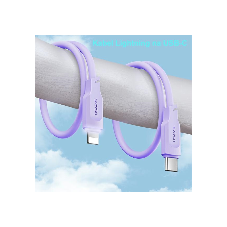 Cable USB for Us Cable USB-C na Lightning PD Fast Charging Lithe Series 1.2m 20W black/black SJ566USB01 (US-SJ566) – 3