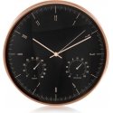 MACLEAN CE70G CE70G Sieninis laikrodis auksinis 12 30cm su termometru ir higrometru auksinis