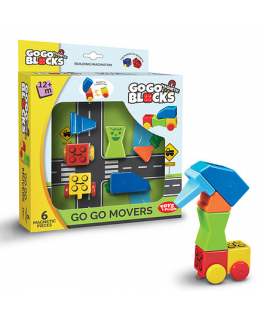People Blocks set of magnetic blocks "FLY AND DRIVE!", 6 blocks / People Blocks Go GO Vehicle 6pcs