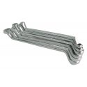 Mega Curved ring spanners, set of 8 pcs., 6-22mm clip
