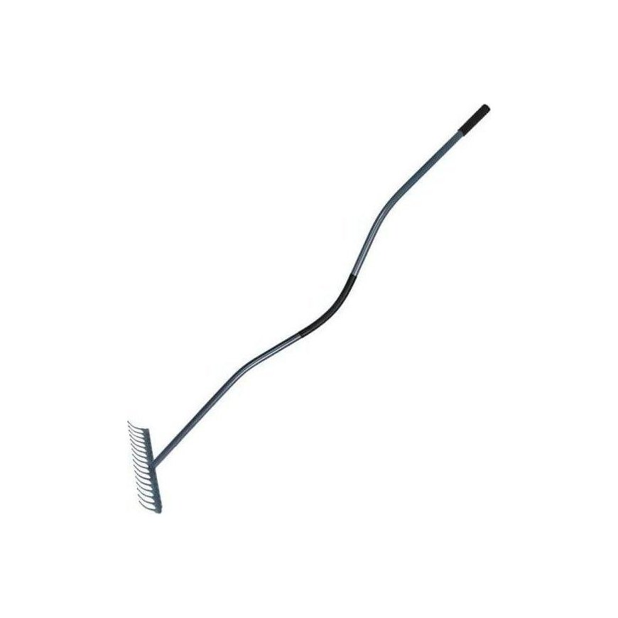 POLSKA 12-tooth rake, shaft, curved metal. graphite plastic. handle – 2
