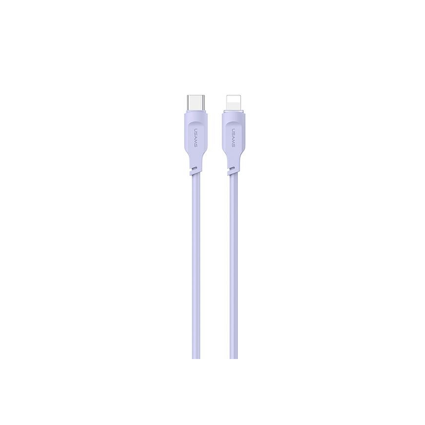 Kabelis USB Usams Kabelis USB-C na Lightning PD Fast Charging 1.2m 20W Lithe Series purple/purple SJ566USB03 (US-SJ566)