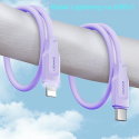 Kabelis USB Usams Kabelis USB-C na Lightning PD Fast Charging 1,2m 20W Lithe Series purpurowy/violetinė SJ566USB03 (US-SJ566) Kabelis USB Usams Kabelis USB-C na Lightning PD Fast Charging 1,2m 20W Lithe Series purpurowy/violetinė SJ566USB03 (US-SJ566)