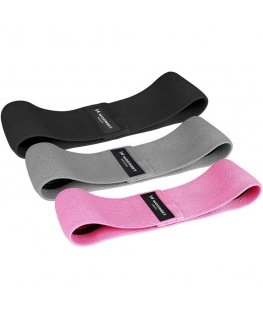 Wozinsky Set of 3x Fabric Resistance Bands Mini Resistance Bands for Yoga Crossfit Fitness (WFB-01)