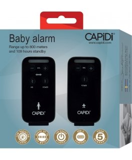 Capidi 2.0 -itkuhälytin, musta