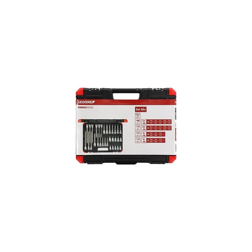 GEDORE red Screwdriver Bit Sockets 1/2 TX 32-pieces – 2