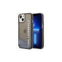 Karl Lagerfeld case iPhone 14 Plus 6.7" KLHCP14MLCKVK black hard case Magsafe Liq Glitter Elong