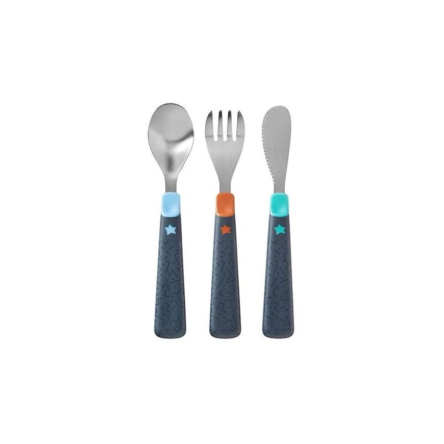 TOMMEE TIPPEE metal cutlery set BIG KIDS, mix, 44718710 – 3