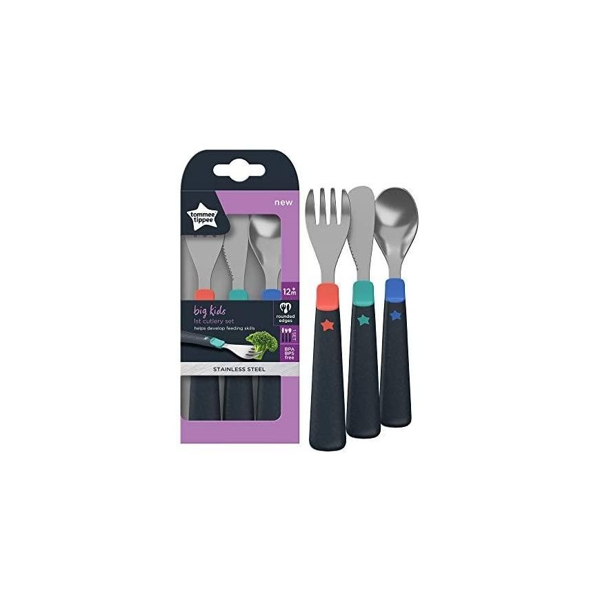 TOMMEE TIPPEE metalinių stalo įrankių rinkinys BIG KIDS, mix, 44718710 – 4