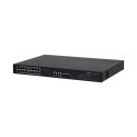 Dahua PoE hub 100Mbps 16 ports+2G uplink + 2SFP, ePoE 8 ports, ePoE up to 800m, Hi-PoE Dahua PoE hub 100Mbps 16 ports+2G uplink + 2SFP, ePoE 8 ports, ePoE up to 800m, Hi-PoE
