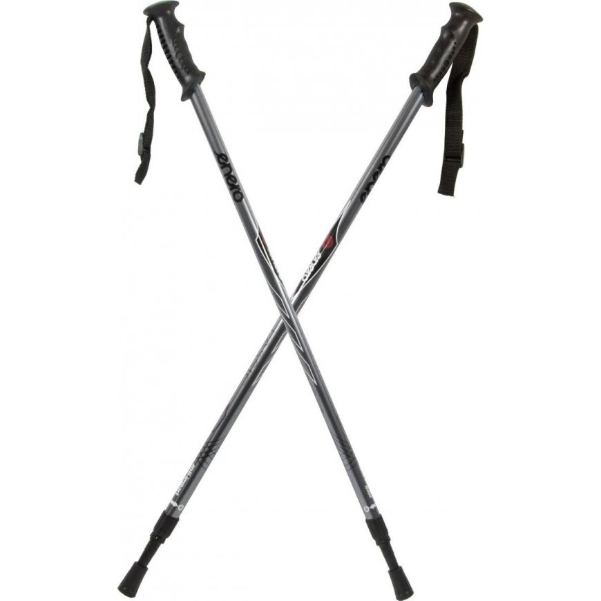 Trekingo lazdos Enero Classic, pilkos – 3
