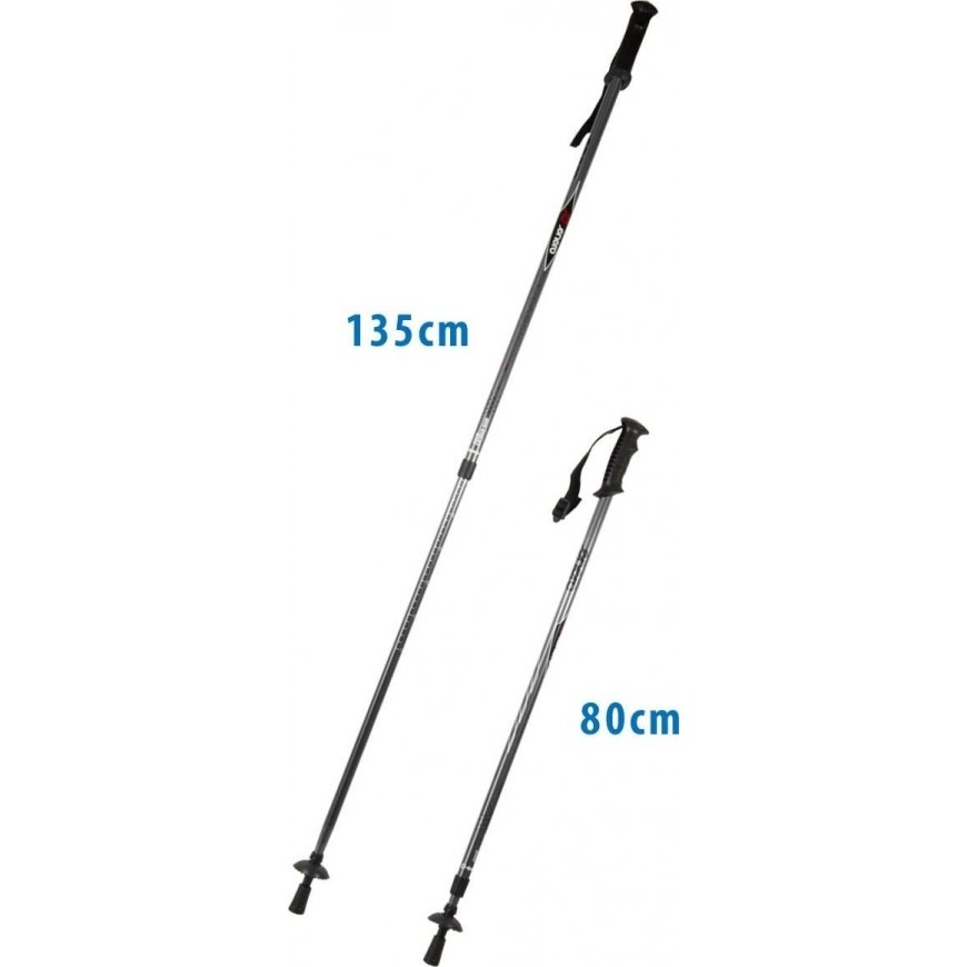 Trekingo lazdos Enero Classic, pilkos – 4
