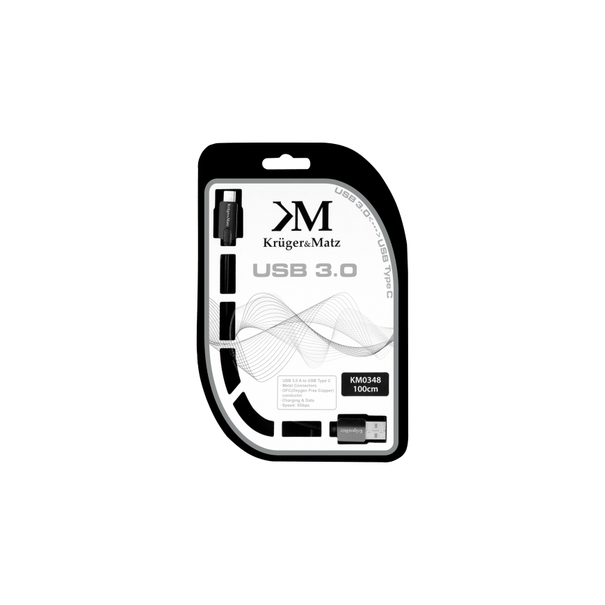 Kruger & Matz USB 3.0 - USB-C laidas 1m – 3