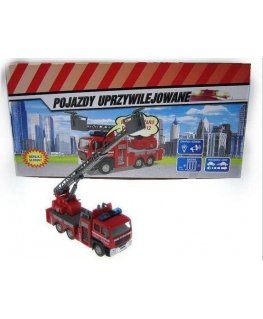 Toy and light-up fire truck Hipo, 14cm - HKG079