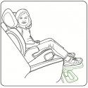 KneeGuardKids4 -jalkatuki autoon KneeGuardKids4 -jalkatuki autoon