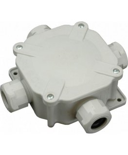 Orno SEZ Hermetic Surface Mount Box 122 x 122 x 44.6mm IP67 4xPG27 Ball (6455-27P)