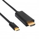 Akyga AK-AV-18 HDMI cable 1.8 m USB C HDMI Type A (Standard) Black Akyga AK-AV-18 HDMI cable 1.8 m USB C HDMI Type A (Standard) Black