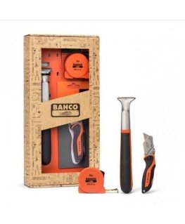 BAHCO dovanų įrankių rinkinys [GIFTPACK650]: grandiklis su 650 Widia peiliu, KBSU-01 lauko sportinis peilis, 5 m, MTC-5-16
