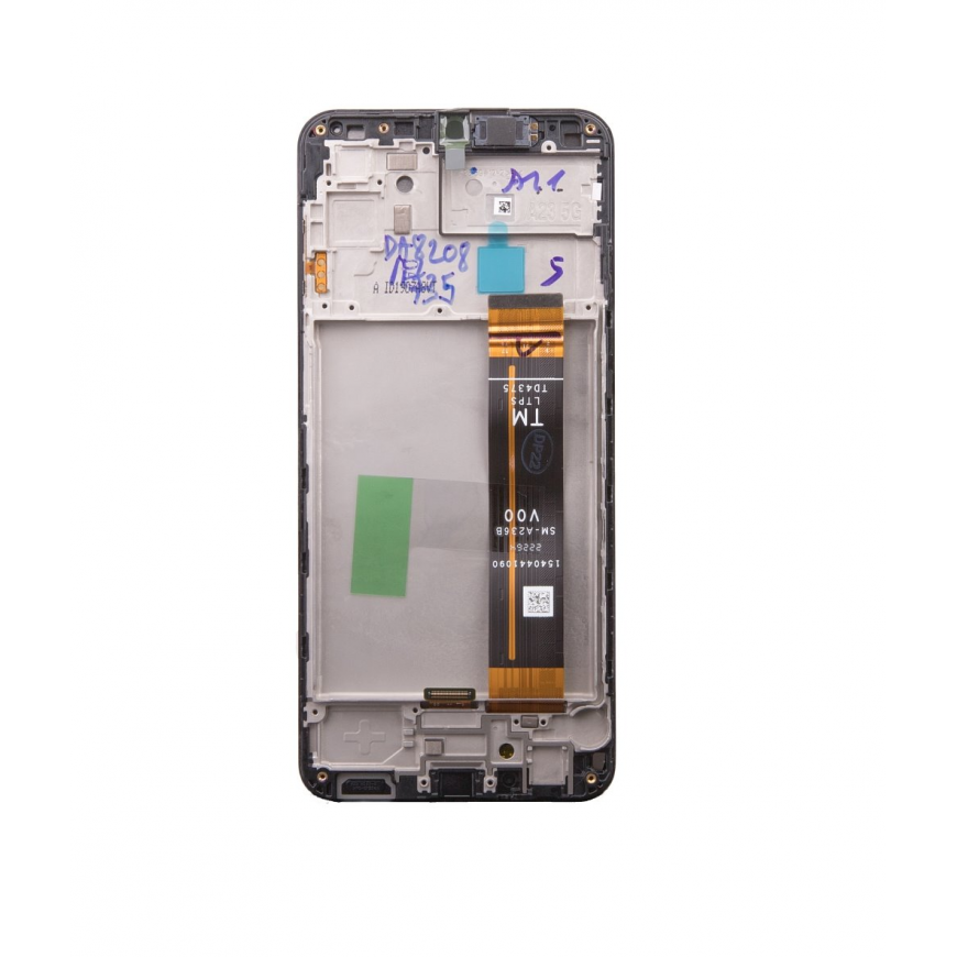 LCD display +Touch Unit + Front Cover Samsung A236 Galaxy A23 5G Black (Service Pack)