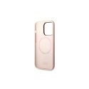 Karl Lagerfeld KLHMP14XSSKCI iPhone 14 Pro Max 6.7" kietas dėklas šviesiai rožinis/šviesiai rožinis Silikoninis Karl & Choupette