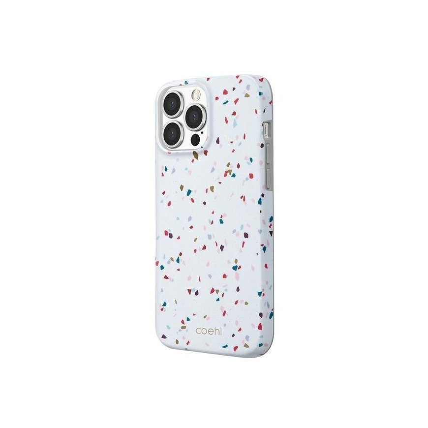 Dėklas UNIQ etui Coehl Terrazzo iPhone 13 Pro Max 6,7" balta/natural baltas