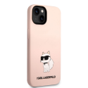 Dėklas Karl Lagerfeld case for iPhone 14 Plus 6,7" KLHCP14MSNCHBCP violetinė HC Silicone NFT Choupette